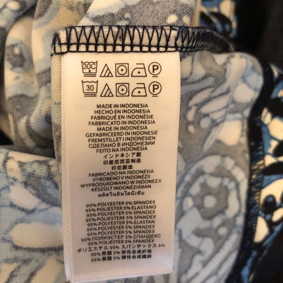 Michael Kors Sexy Paisley Pattern Dress Blue/white/black Size 4 - Picture 12 of 13